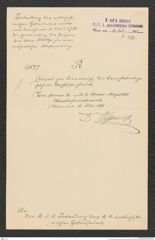 k.k. naturhistorisches Hofmuseum, Intendanzakten 1885-1896 (Hauer), Aktenzahl Z.377/1893, Seite 1